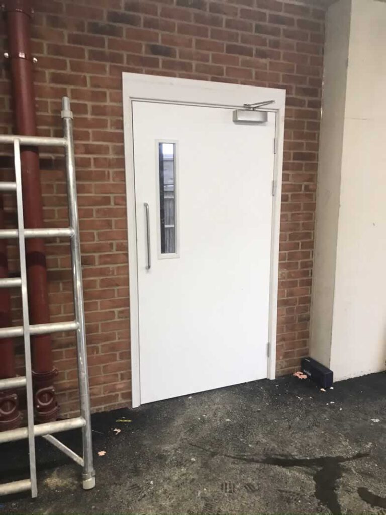Commercial fire door joiner